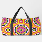 Cooler Retro-Blume-Power Duffle Bag (Rückseite)