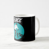 Cooler Retro BMX Stil Kaffeetasse (VorderseiteRechts)