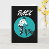Cooler Retro BMX Stil Karte (Gelbe Blume)