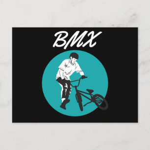 Cooler Retro BMX Stil Postkarte