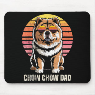 Cooler Retro Chow Chow Vater Lustig Vintage Hundeb Mousepad