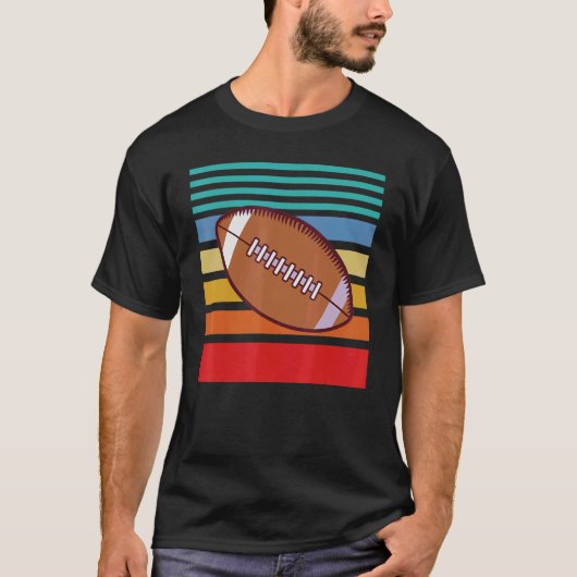 Cooler Retro-Fußball-Hobby T-Shirt (Vorderseite)