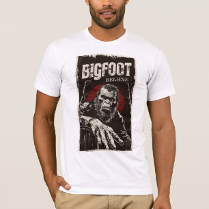 Cooler Retro-Glaube an Bigfoot-Vintage-Monster T-Shirt