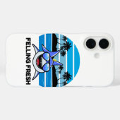Cooler Retro-Hai mit Sonnenbrille Case-Mate iPhone Hülle (Rückseite (Horizontal))