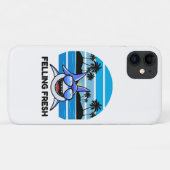 Cooler Retro-Hai mit Sonnenbrille Case-Mate iPhone Hülle (Rückseite (Horizontal))