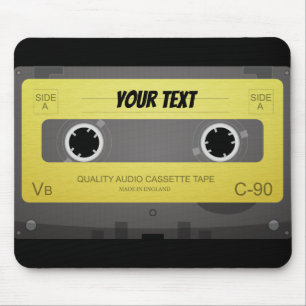 Cooler Retro Kassette Entwurf Mousepad