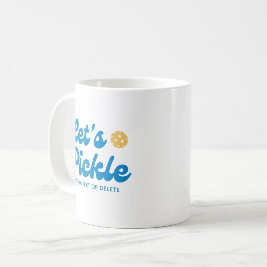 Cooler Retro-Personalisierter Text Kaffeetasse (Vorderseite Links)