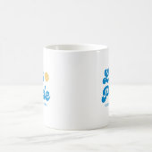 Cooler Retro-Personalisierter Text Kaffeetasse (Mittel)
