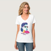 Cooler Retro Pop T-Shirt (Vorderseite Vollansicht)