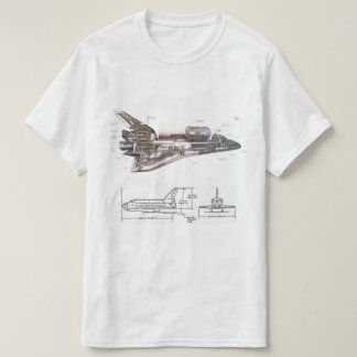 Cooler Retro Raum-Shuttle-T - Shirt