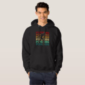 Cooler Retro Text Silhouette Pong Hoodie (Vorne ganz)