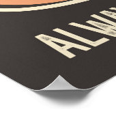 cooler Retro-Vintager Metzgerladen Poster (Ecke)