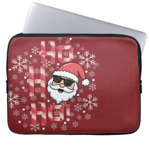 Cooler Retro-Weihnachtsmann-Auflaufplatte Laptopschutzhülle