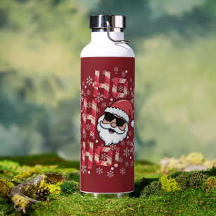 Cooler Retro-Weihnachtsmann-Auflaufplatte Trinkflasche