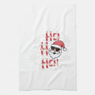 Cooler Retro-Weihnachtsmann-Ofenhandschuh Se Geschirrtuch