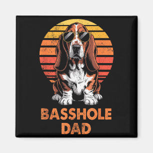 Cooler Retro-Wetthund-Vater Lustiger Vintage-Hunde Magnet