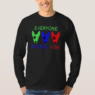Cooler Rettungshund Jeder verdient Liebe-Hunde-Ret T-Shirt