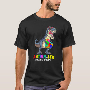 Cooler Rex Dino Stark Und Freundlich Autismus Aut T-Shirt