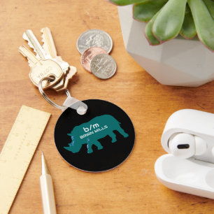 Cooler Rhinoceros-Schlüsselanhänger Schlüsselanhänger