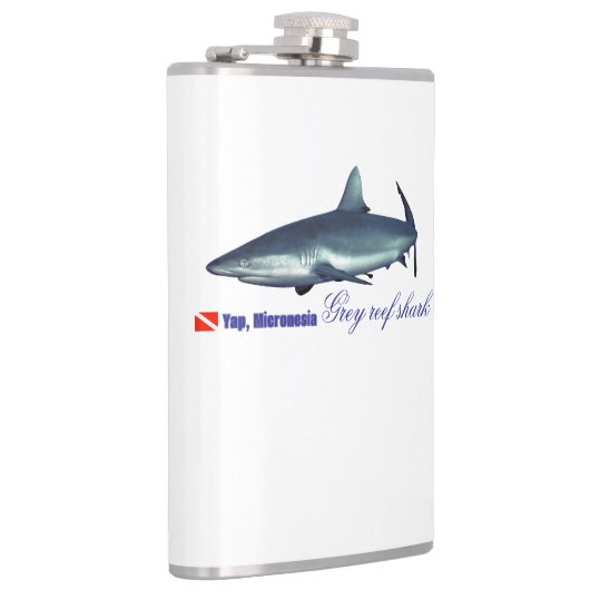 Cooler Riffhai Flachmann (Rechts)