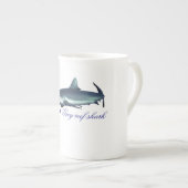 Cooler Riffhai Porzellantasse (Vorderseite Rechts)