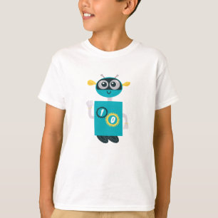 Cooler Robot benutzerdefiniertes Alter Jungen Gebu T-Shirt