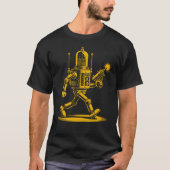 Cooler Roboter mit Radio Valve Head & Ray Gun T-Shirt (Vorderseite)