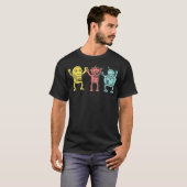 Cooler Roboter-Roboter-Student T-Shirt (Vorne ganz)