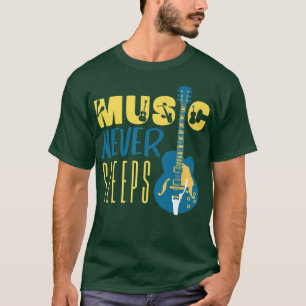 Cooler Rock & Roll Gitarrenspieler, schöner Musik  T-Shirt