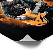 Cooler Rocker für Ostern und Gitarristen mit E Poster (Ecke)