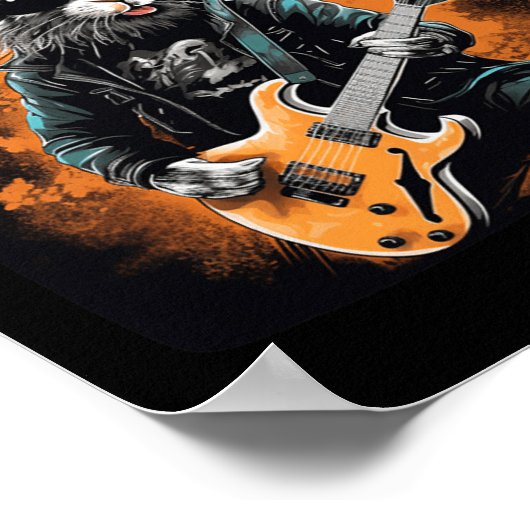Cooler Rocker für Ostern und Gitarristen mit E Poster (Ecke)