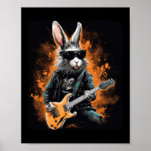 Cooler Rocker für Ostern und Gitarristen mit E Poster (Vorne)