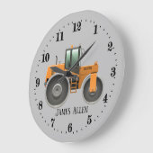 cooler Rollwagen Große Wanduhr (Winkel)