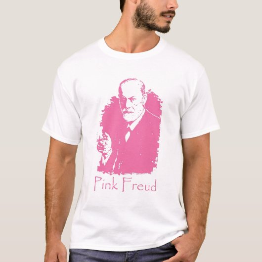 Cooler rosa Freud-T - Shirt (Vorderseite)