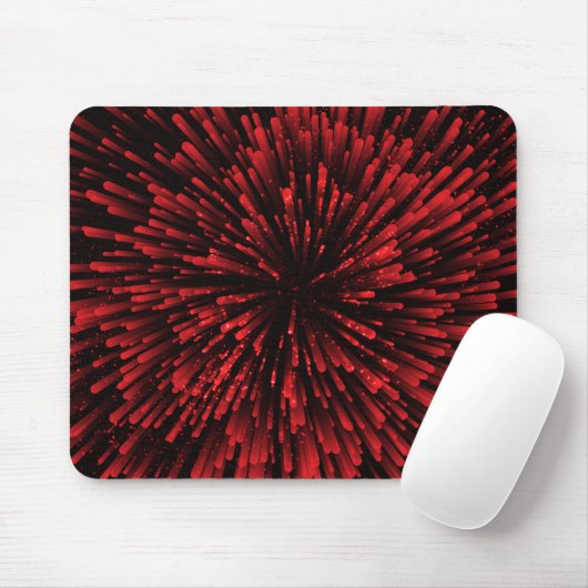 Cooler roter Explosions-Entwurf Mousepad (Mit Mouse)