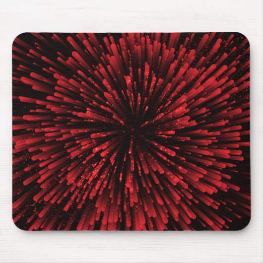 Cooler roter Explosions-Entwurf Mousepad (Vorne)