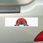 Cooler roter Marienkäfer-Cartoon Autoaufkleber (Auf Auto)