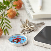 Cooler roter schlüsselanhänger (Seite)