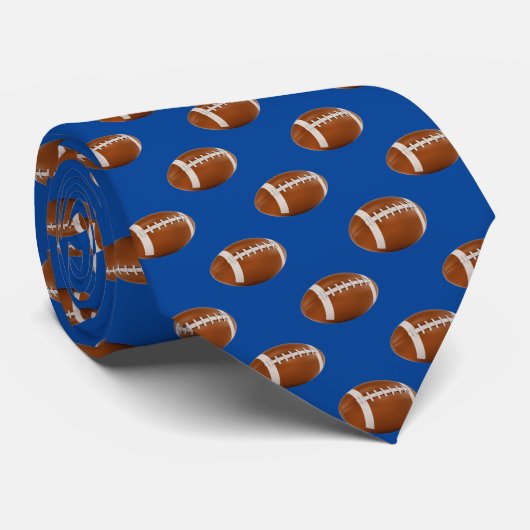Cooler Rugby| American Football Pattern Krawatte (Gerollt)