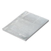 Cooler rustikaler Grau Notizblock (Rotiert)