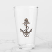 cooler rustikaler Holzklotz + ROPE | Glas (Vorderseite)