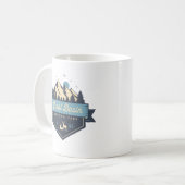 Cooler Rustikaler Nationalpark Kaffeetasse (Vorderseite Links)