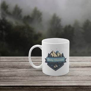 Cooler Rustikaler Rocky Mountain Nationalpark Kaffeetasse
