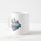 Cooler Rustikaler Wrangell St. Elias Nationalpark Kaffeetasse (Vorderseite Links)
