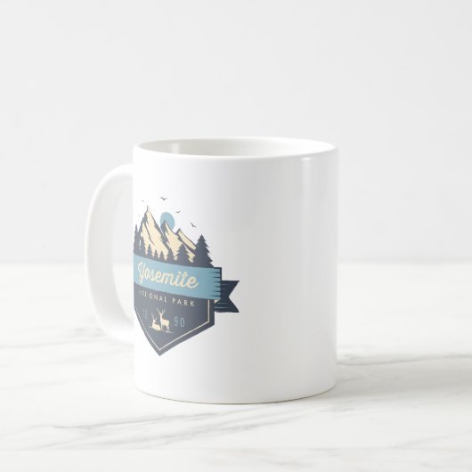 Cooler Rustikaler Yosemite-Nationalpark Kaffeetasse (Vorderseite Links)