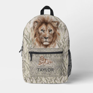 Cooler Safari-Löwe Bedruckter Rucksack