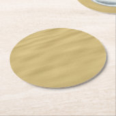 Cooler Sandstrand Runder Pappuntersetzer (Angewinkelt)