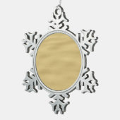 Cooler Sandstrand Schneeflocken Zinn-Ornament (Rechts)