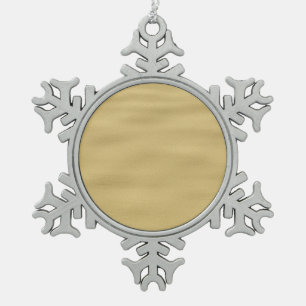 Cooler Sandstrand Schneeflocken Zinn-Ornament