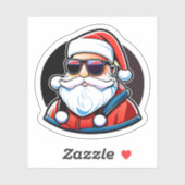 Cooler Santa-Aufkleber Aufkleber (Blatt)